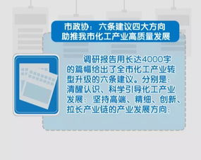 六条建议四大方向 市政协建言助推我市化工新材料产业高质量发展